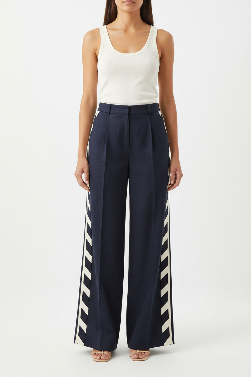Women's Trousers - Navy Blue