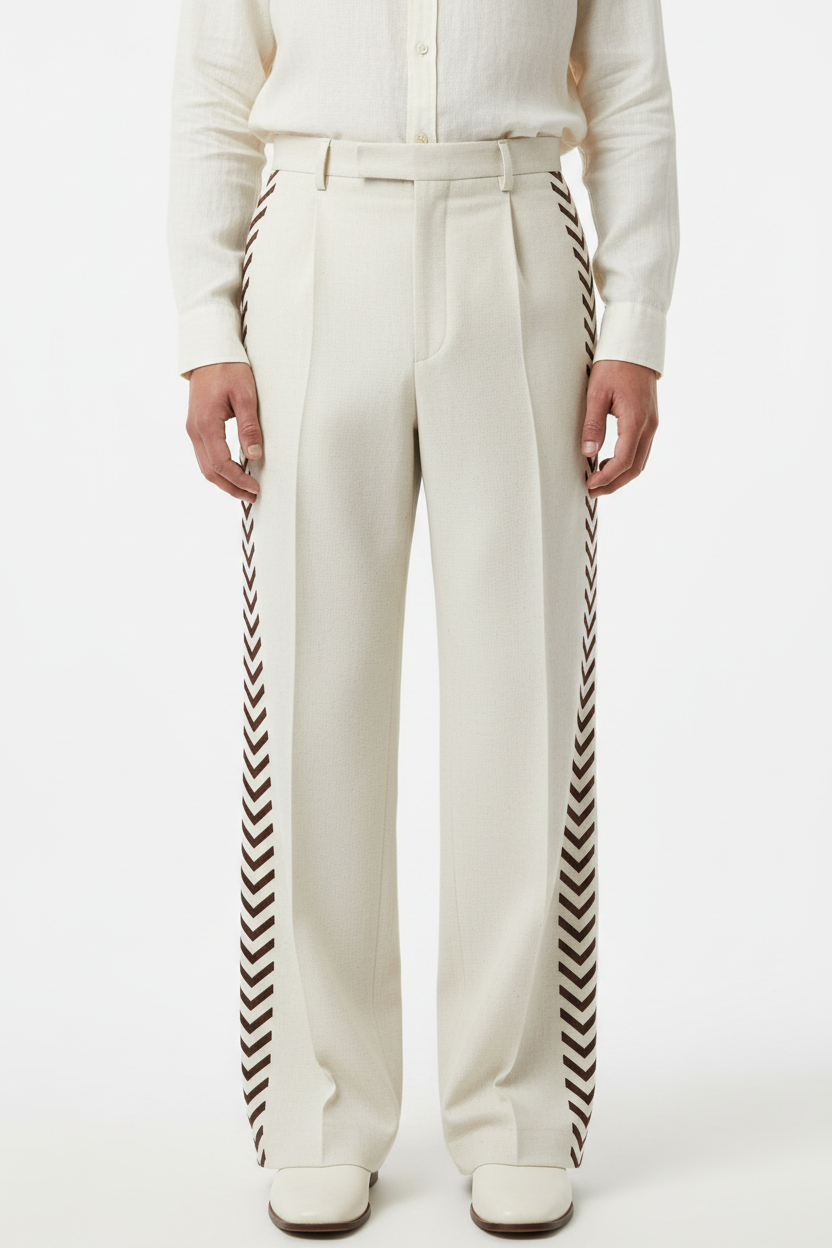 Men's Trousers - Cream