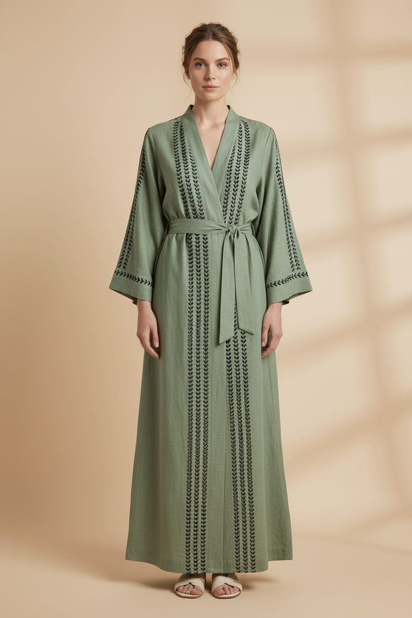 Women's Robe - Sage Green